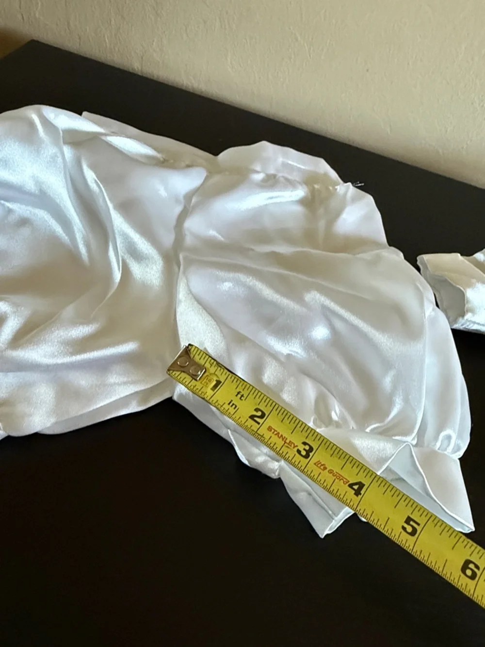 Vtg Baby Boy Christening Baptism Tuxedo Set White Satin Cross Embroidery  6-9M